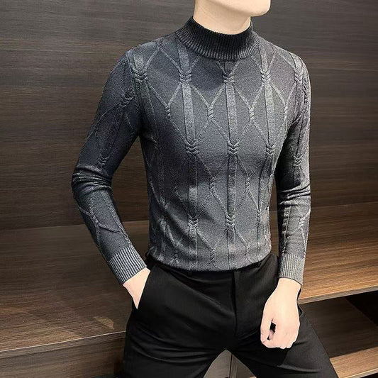 ❄️Winter Hot Sale🔥Men's Thermal Comfortable Quilted Knit Sweater