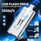 4-in-1 MFi Certified USB Flash Drive with Type-C Adapter for iPhone/Android/PC