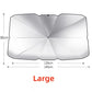 Multifunctional Titanium Silver Insulated Car Window Shade