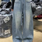 📢60% OFF NOW!!!⏰Rhinestone Embellished Wide-Leg Denim Jeans