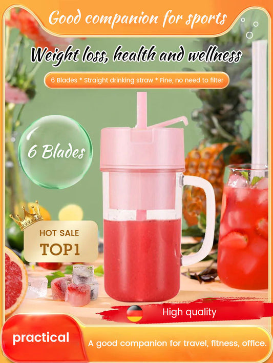 🔥30% OFF🔥6-Blade Juicer (with straw)