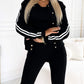 Women's 3-Piece Baseball Vest Jacket and Pants Set