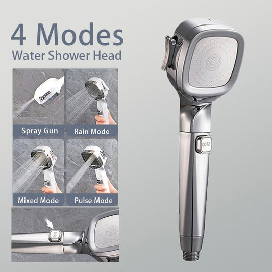 🔥50% OFF🔥4-mode Handheld Pressurized Shower Head with Pause Switch