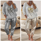 Devil's Eye Gold Foil Top and Sequin Pants Set