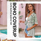 🌸Women's Floral Kimono Ruffle Sleeve Tie Cardigans Flowy Boho Loose Cover Ups