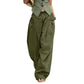 ⏳Time-Limited Special⏰Voluminous Lantern Trousers – Pleated, Drawstring Waist, Pockets 🍁