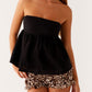 Fashion Solid Color Strapless Crop Top