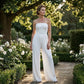 ⏳LAST DAY SALE 49% OFF💕Strapless Crinkle Wide-Leg Jumpsuit