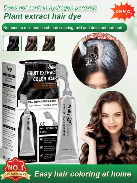 🔥2025 Hot Sale🔥Fruit Essence Hair Dyeing Comb