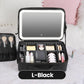 📢📢50% OFF !! ⏰Flawless Makeup Anywhere – Portable LED Mirror Makeup Bag!✨