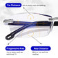 Fashion Progressive Multifocus Reading Glasses Anti-Blue Rays Readers for Computer Work, Driving, Outdoors