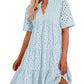 🌸Spring Specials🌸Elegant Hollow Out Lace Ruffle Casual Mini Dress