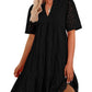 🌸Spring Specials🌸Elegant Hollow Out Lace Ruffle Casual Mini Dress