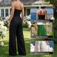 ⏳LAST DAY SALE 49% OFF💕Strapless Crinkle Wide-Leg Jumpsuit