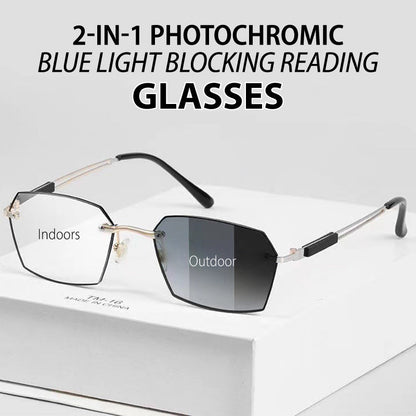 🎄Christmas Sale 70% OFF🔥2-in-1 Photochromic Blue Light Blocking Reading Glasses