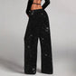 🎄Christmas Sale 60% OFF🔥Women's Sequin Sparkle Wide Leg Pants with Elastic Waistband