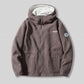 Double-Layer Fleece Hooded Jacket