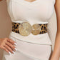 🎁Women's Vintage Gold Buckle High Elastic Belt