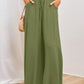 Solid Color High Waist Pants