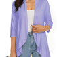 Casual Lightweight Cardigans With Open Front For Women