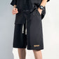 Men’s Cool Ice Silk Short Sleeve Shirt and Shorts 2-piece Set