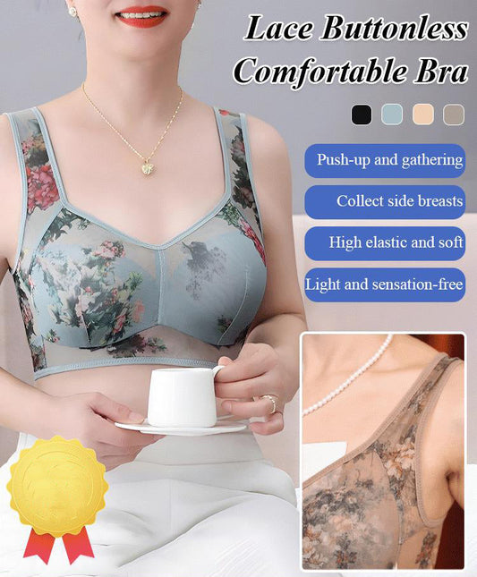 🔥50% OFF🔥Lace Buttonless Comfortable Bra