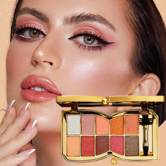 ✨2025 Hot Sale❣️10-color Shimmering Lid Color Palette