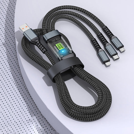 FREE GIFT | Transparent Luminous 3-in-1 Super Fast Charging Cable