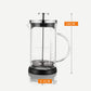 350ml/600ml French Press Coffee Maker With Scale, High-Heat Borosilicate Glass, Polished Stainless Steel