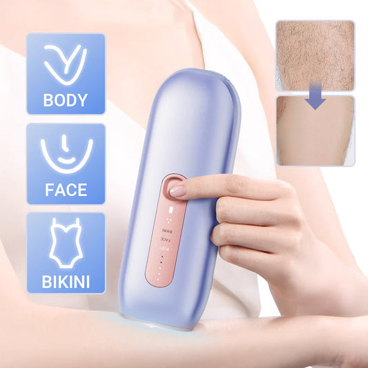 Laser IPL Hair Removal Device With Ice-Cooling Contact