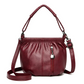 Casual Pleated Bucket Soft Leather Handbag Shoulder Bag