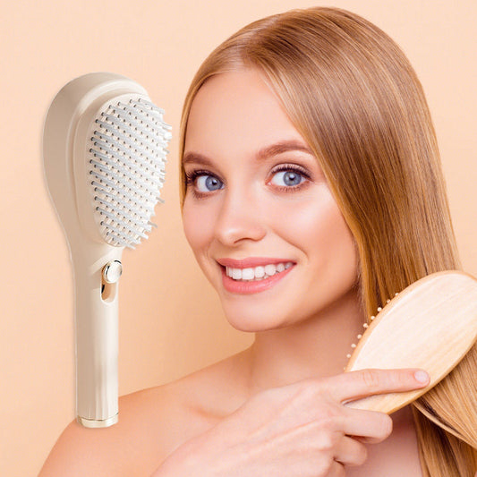 Scalp  Massage Comb with Retractable Bristle