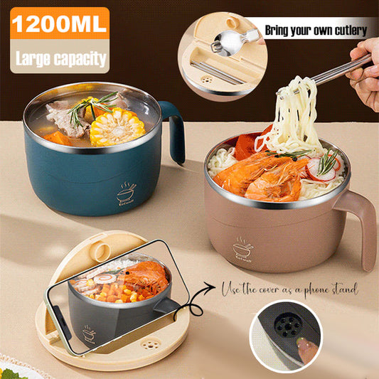 🔥50% OFF🔥304 Stainless Steel Insulated Ramen Bowl