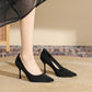 High-Quality Women's Pointed-Toe Black High Heels