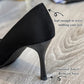 High-Quality Women's Pointed-Toe Black High Heels