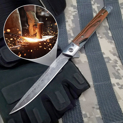 High-Quality Folding Knife with Unique Texture