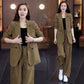 🎉50% OFF🎉Women's Trendy Solid Color Two-Piece Outfits Blazer & Pants
