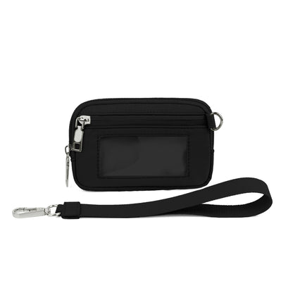 Portable Wristlet Wallet for Bank Card and Coin