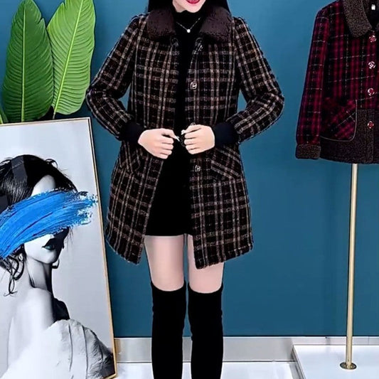 🔥50% OFF🔥Women's Plush Thick Mid Length Jacket Coat