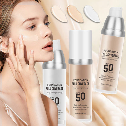 Long-Lasting Flawless Coverage Moisturizing Natural Makeup Cream