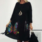 🎉Hot Sale🎉Women's Loose Butterfly Print Round Neck Dress