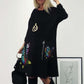 🎉Hot Sale🎉Women's Loose Butterfly Print Round Neck Dress
