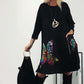🎉Hot Sale🎉Women's Loose Butterfly Print Round Neck Dress