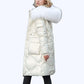 Shimmering Quilted Winter Coat with Faux Fur Trim Hood