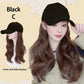 Baseball Cap with Hair Extensions