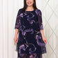 💕2025 New ruffled sleeve Elegant printed chiffon dresses.
