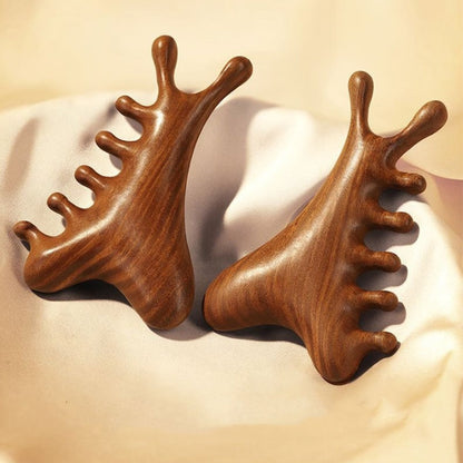 🔥Hot Sale🔥4-in-1 Wooden Scalp Massage Comb Tool