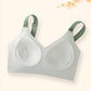 Color-Blocked Non-Marking Gathered Push-Up Bra