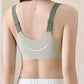 Color-Blocked Non-Marking Gathered Push-Up Bra