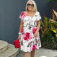 🌸Spring Specials🌸Multi-plant Floral Print Cascade Dress